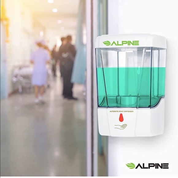 NEW! Touch Free Automatic Soap Dispenser Hand Sanitizer Wall Mounted White - Picture 9 of 15